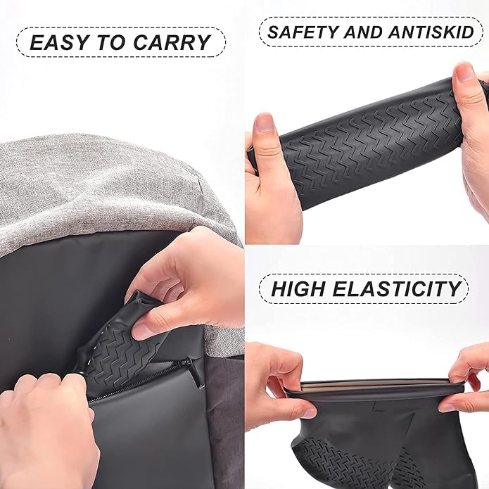 PROXISM Waterproof Shoe Covers Reusable Silicone Cover Shoes Rain Boots for Men, Women, Kids |Overshoes Protectors for Kitchen, Indoor, OutdoorO
