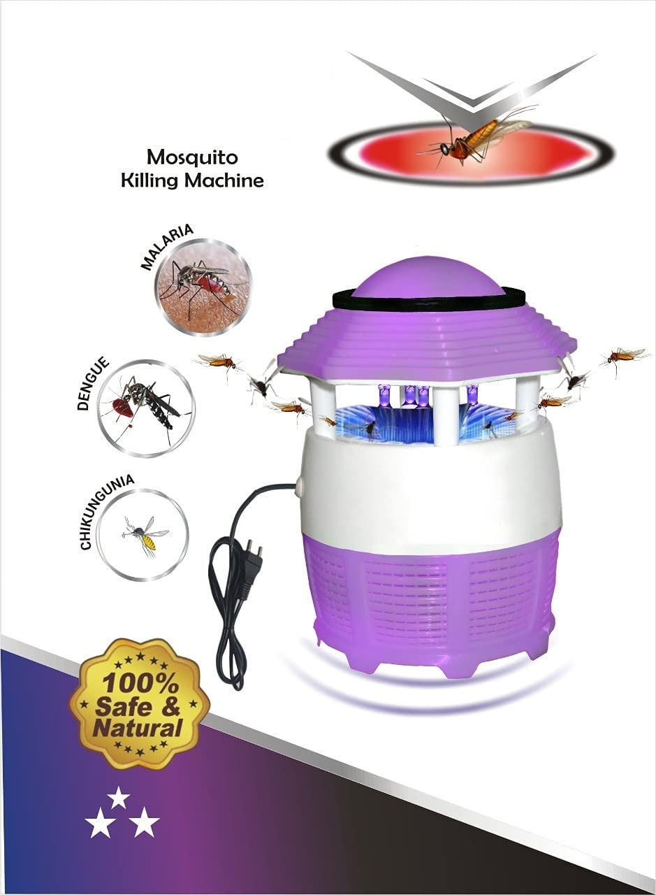 Freshwind safeway UV LED Mosquito Trap Machine Eco Friendly Electronic LED, Anti Mosquito Killer Trap Lamp, Theory Screen Protector Home and Outdoor Insect Killer Machine - Multicolour