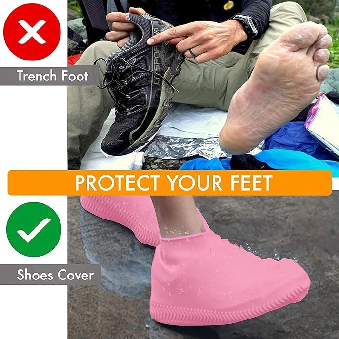PROXISM Waterproof Shoe Covers Reusable Silicone Cover Shoes Rain Boots for Men, Women, Kids |Overshoes Protectors for Kitchen, Indoor, OutdoorO
