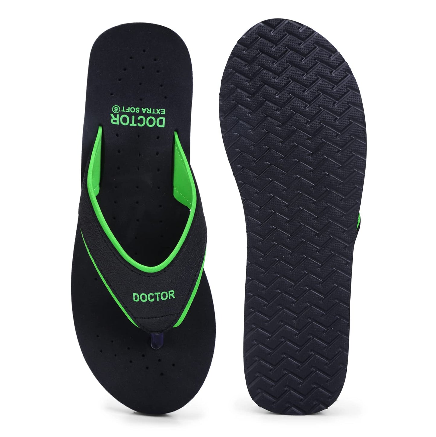 DOCTOR EXTRA SOFT Ortho Care Diabetic Orthopedic Pregnancy Flat Super Comfort Dr Flipflops and House Slippers For Women's & Girl's D-18