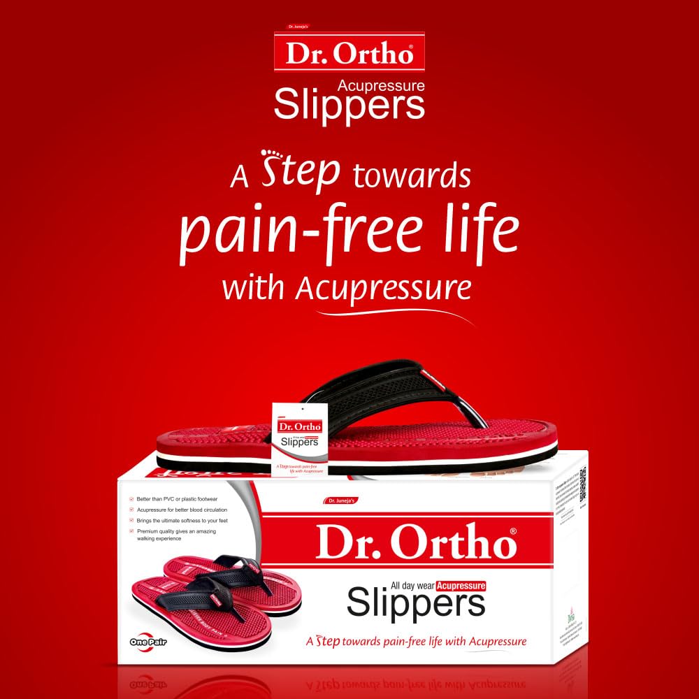 Dr.Ortho Orthopedic Slippers | Acupressure Slippers | Flip-Flops | For Men & Women's Slippers