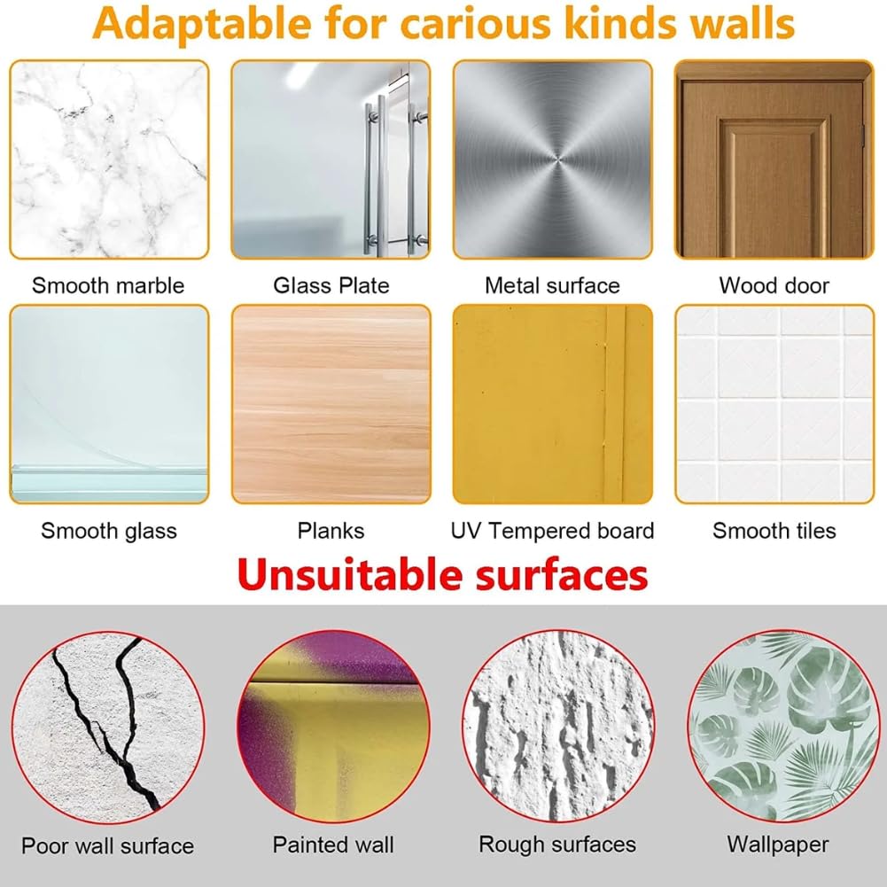Zulaxy Photo Frame Hooks for Wall Without Drilling, 10 Pack Self Adhesive Hooks for Wall Heavy Duty Strong Nail Free for Hanging Photo Frame (Hanging Hook, Transparent) Stainless Steel