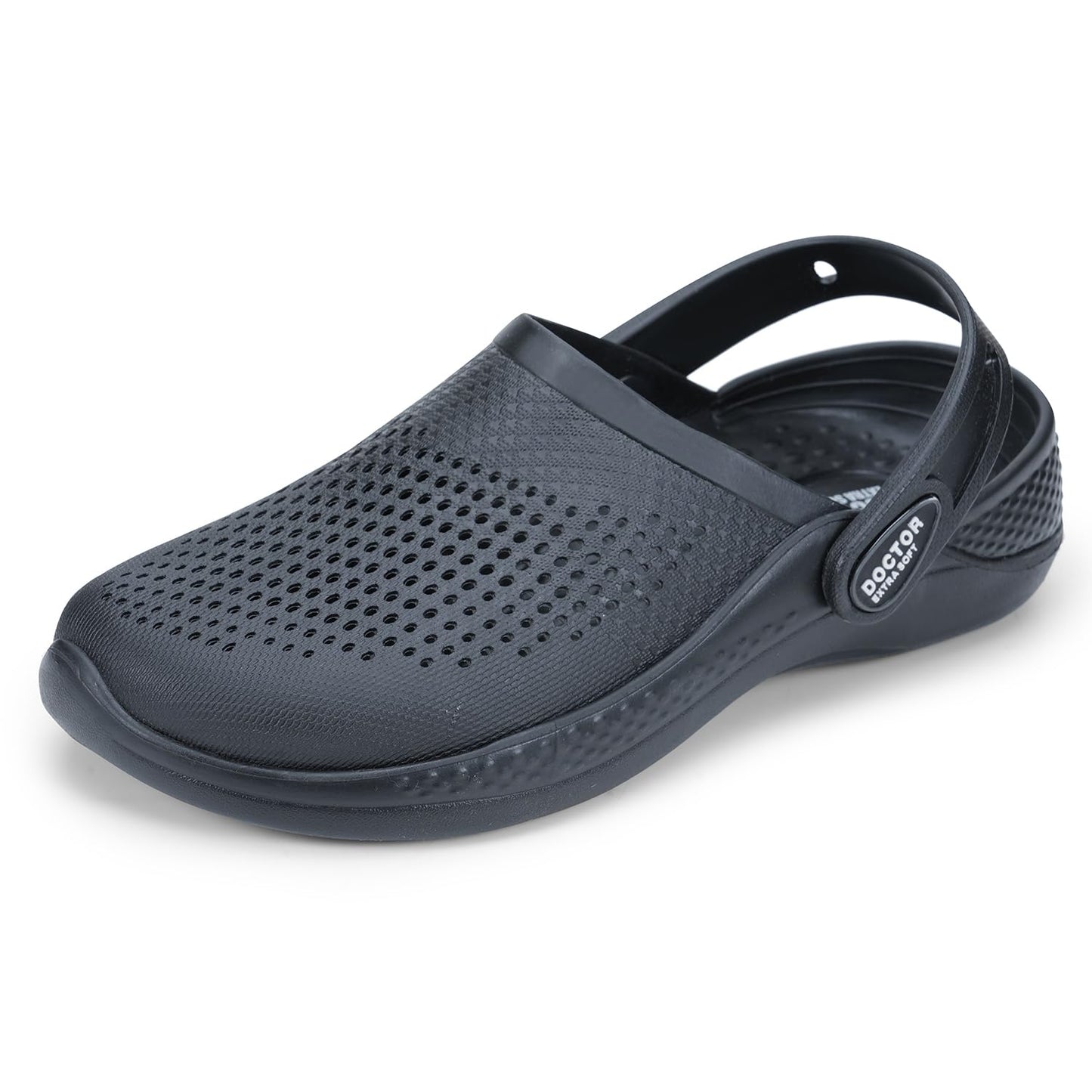 DOCTOR EXTRA SOFT Men's Classic Casual Sports Clogs/Sandals with Adjustable Back Strap for Adult | Comfortable & LightWeight| Stylish & Anti-Skid| Waterproof & Everyday Use Mules for Gents & Boys D-513