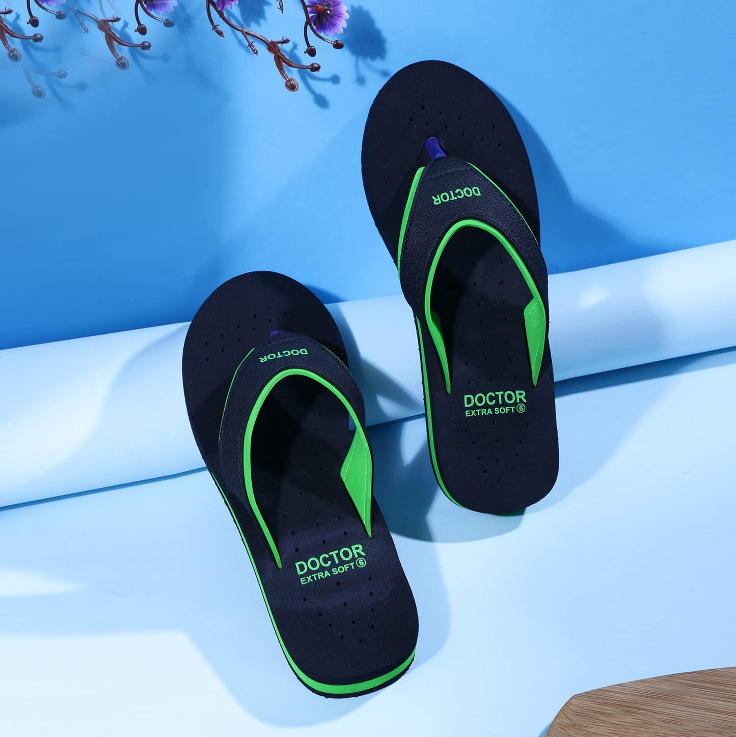 DOCTOR EXTRA SOFT Ortho Care Diabetic Orthopedic Pregnancy Flat Super Comfort Dr Flipflops and House Slippers For Women's & Girl's D-18