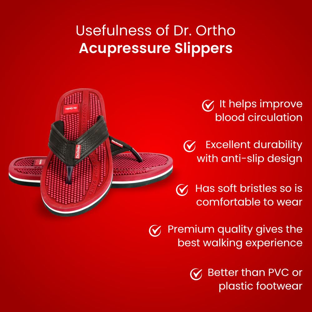 Dr.Ortho Orthopedic Slippers | Acupressure Slippers | Flip-Flops | For Men & Women's Slippers