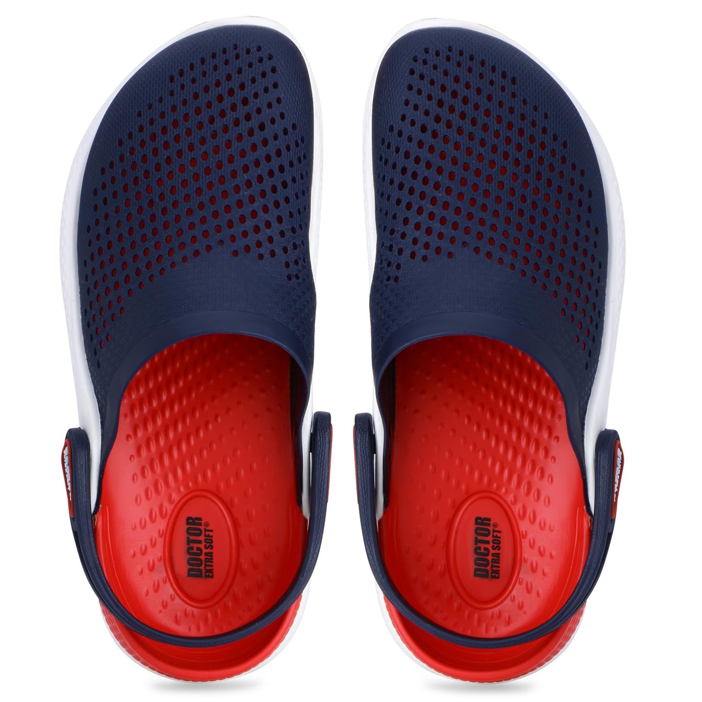 DOCTOR EXTRA SOFT Men's Classic Casual Sports Clogs/Sandals with Adjustable Back Strap for Adult | Comfortable & LightWeight| Stylish & Anti-Skid| Waterproof & Everyday Use Mules for Gents & Boys D-513