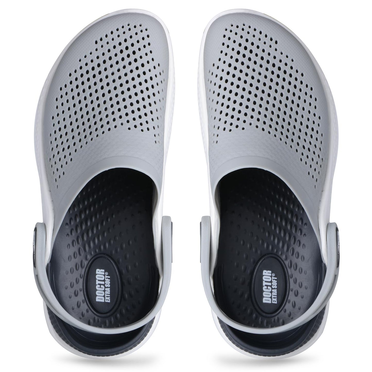 DOCTOR EXTRA SOFT Men's Classic Casual Sports Clogs/Sandals with Adjustable Back Strap for Adult | Comfortable & LightWeight| Stylish & Anti-Skid| Waterproof & Everyday Use Mules for Gents & Boys D-513