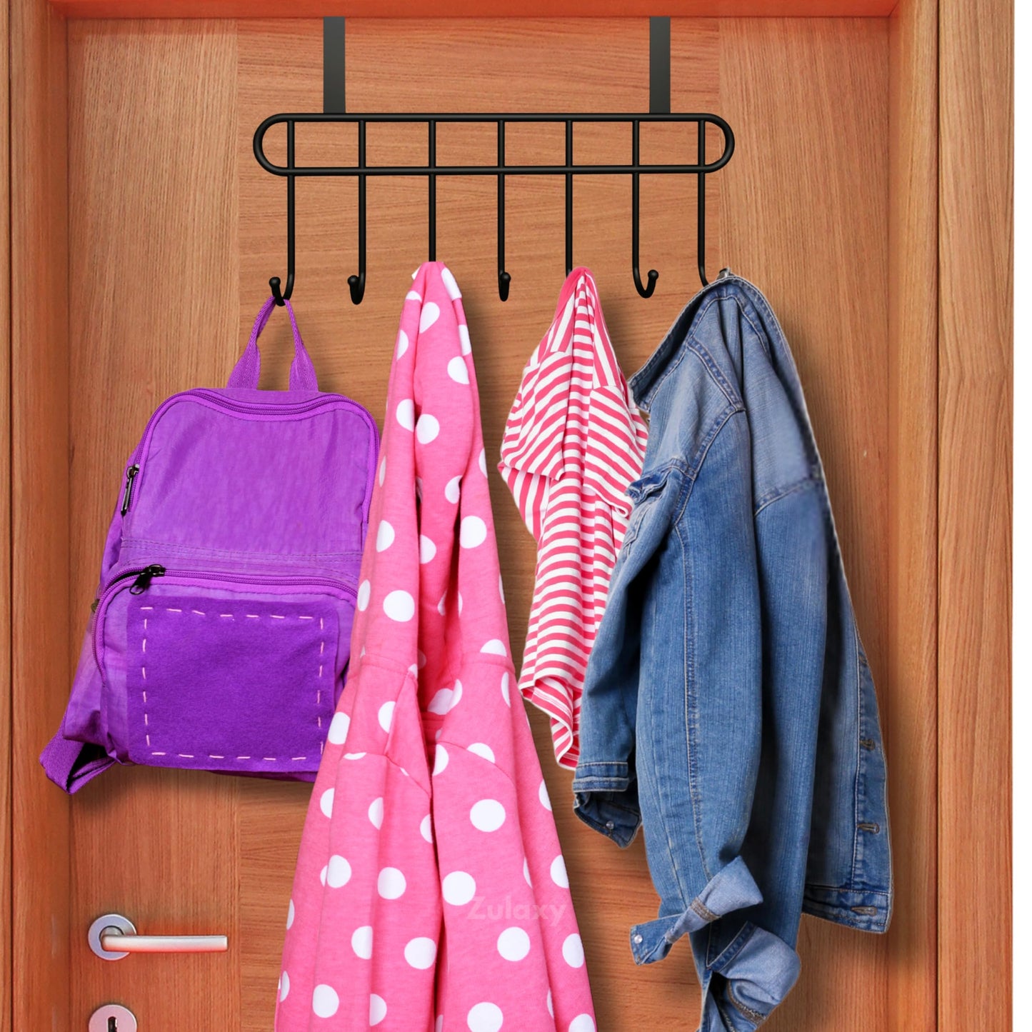Zulaxy Photo Frame Hooks for Wall Without Drilling, 10 Pack Self Adhesive Hooks for Wall Heavy Duty Strong Nail Free for Hanging Photo Frame (Hanging Hook, Transparent) Stainless Steel