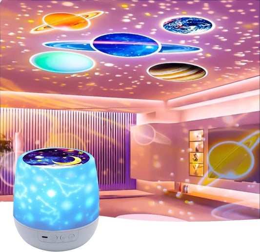 Vrishay Star Master Galaxy Night Projector Lamp Ceiling Led Light 360 Rotating Colorful Lights Starry Space Projection Home Room Decoration, Toys Gift for Kids Boy Girl, Multicolor (Big Star Master)